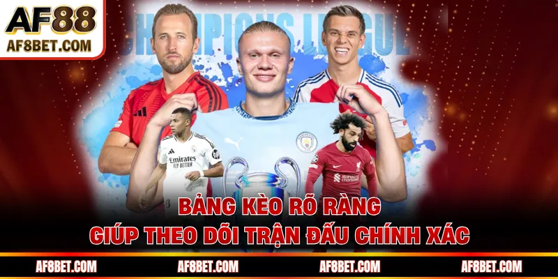 Bóng Đá AF88 Cập Nhật Kèo Và Theo Dõi Giải Đấu Hấp Dẫn Bảng kèo rõ ràng giúp theo dõi trận đấu chính xác