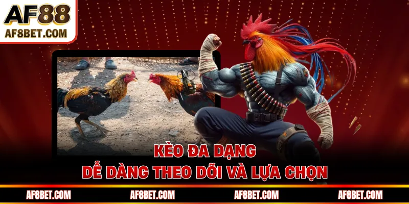 Kèo đa dạng dễ dàng theo dõi và lựa chọn