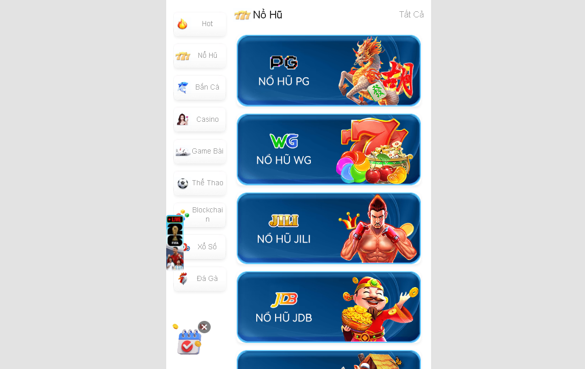 AF88 - Nhà Cái Thể Thao & Casino Trực Tuyến Uy Tín 2026 Sảnh nổ hũ AF88 trên trang chủ